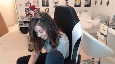 pokimane ass  black leggings youtube