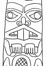Totem Pole Coloring Pages North Symbols Getdrawings Clipartmag Drawing Getcolorings sketch template
