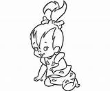 Pebbles Coloring Pages Flintstone Flintstones Baby Bambam Bam Dd86 Printable Profil Supertweet Kids Fun Characters Print Color Colouring Sheets Book sketch template