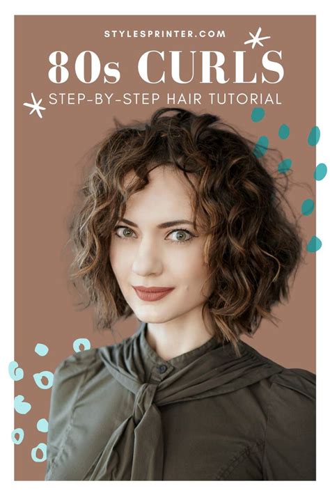80s Curls Step By Step Hair Tutorial 80s Hairstyle