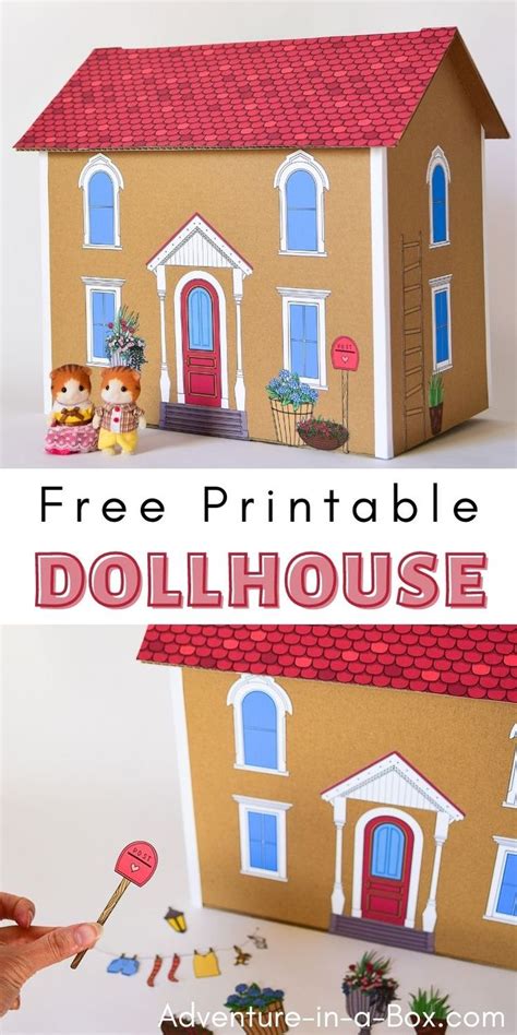 printable dollhouse template paper toys template paper doll
