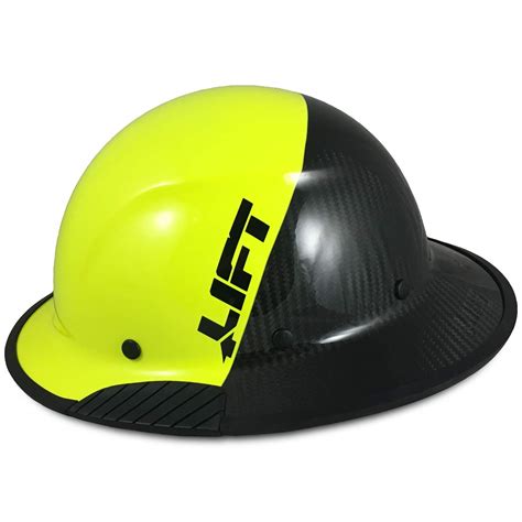 texas america safety company actual carbon fiber material hard hat  hard hat tote full brim