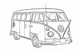 Passat Combi Kleurplaat T1 Car sketch template