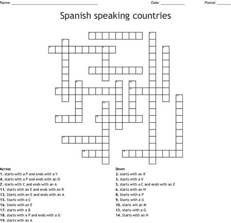 printable crossword puzzles  spanish printable word searches
