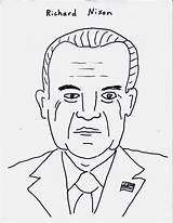 Nixon Pages Presidents sketch template