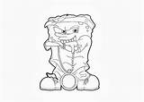 Gangster Thug 2pac Spongebob Stewie Name Getcolorings sketch template