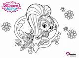 Shimmer Shine Bubakids sketch template