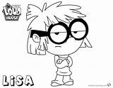 Loud House Lisa Coloring Pages Draw Printable Kids sketch template