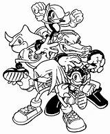 Chaotix Inked sketch template