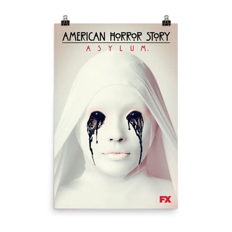 American Horror Story Asylum Art Premium Satin Poster Shop Hulu