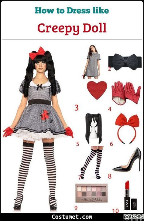 creepy doll costume for cosplay and halloween 2022 in 2022 doll