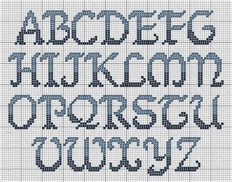 alfabeto ponto cruz letras em ponto cruz alfabeto monograma