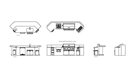 kitchenaid outdoor grill autocad block  cad floor plans