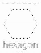 Trace Hexagon sketch template