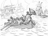 Coloring War 1812 Lexington Minutemen Erie Battle Lake During Pages Printable sketch template