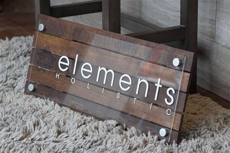 custom pallet  reclaimed wood business sign  logo    inches