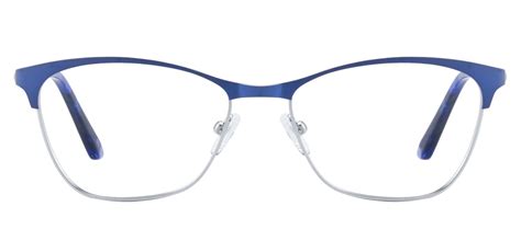 Felicity Rectangle Prescription Glasses Blue Women S Eyeglasses