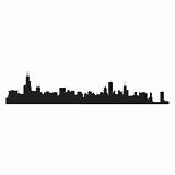 Skyline Chicago Wall Decal Quotes Wallquotes Color sketch template