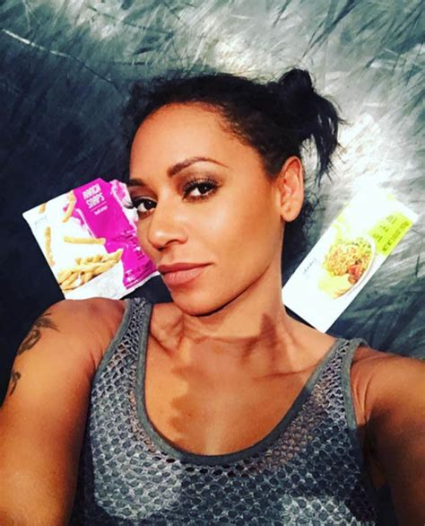 mel b comes close to exposing nether regions in hot bod selfie daily star