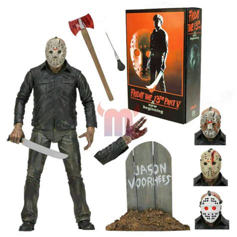 Neca Friday The 13th Jason Voorhees Ultimate Part 5 7 1 12 Nib Action