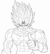 Vegeta Majin Imagenes Dbz Dibujar Malo Adb3388 Bmp Bleep sketch template