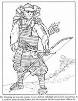 Samurai Coloring Pages Japanese Warrior Japan Vintage Inkspired Musings Poems Paperdolls Culture Colouring Sheets Dover Inkspiredmusings Clip Warriors Choose Board sketch template