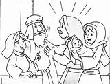 Simeon Hana Bayi Bertemu Yesus Minggu Alkitab Cerita Bait Temple Templo Kisah Orang Suci Ceria Apresentado Nativity Template Coba sketch template