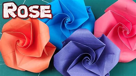 easy origami rose video origami paper rose flowers tutorial easy dn