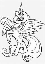Pony Celestia sketch template