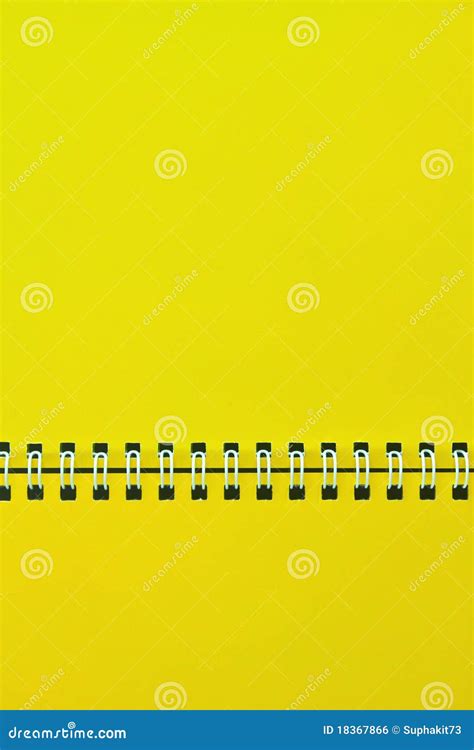 yellow notebook stock photo image  isolated paper