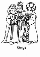 Coloring Three Kings Pages Wise Men Getcolorings sketch template