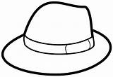 Colouring Gentleman Starry Printable Sunhat Clipartmag sketch template
