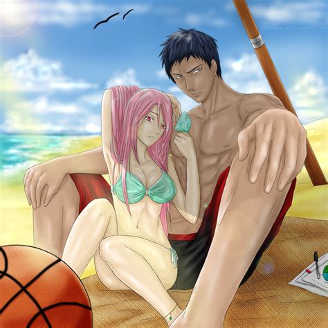 aomine e momoi kuroko no basket ar de romance pinterest kuroko