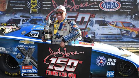 john force won   funny car race    championship