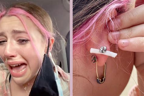[watch] Tiktok Star Has Mask Pierced To Her Ear In Crazy Incident