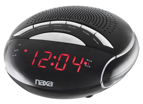 pll digital alarm clock  amfm radio snooze naxa electronics