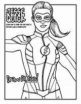 Quick Jesse Flash Coloring Draw Too Drawittoo Tutorial sketch template