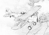 Coloring Pages Biplane Biplanes Raf Gloster Gladiator Filminspector Getcolorings Fighter War Still During Use sketch template