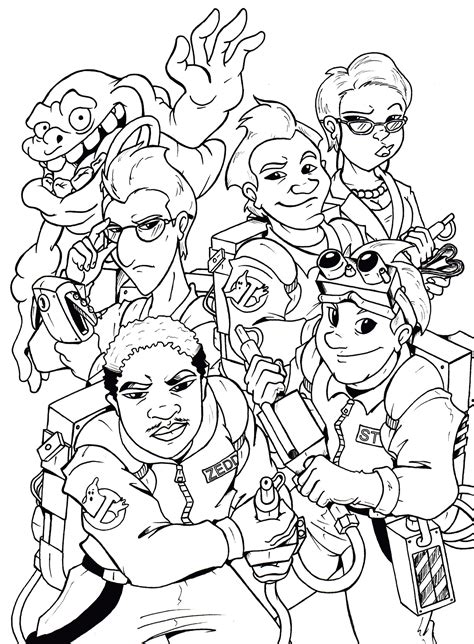 ghostbusters colouring