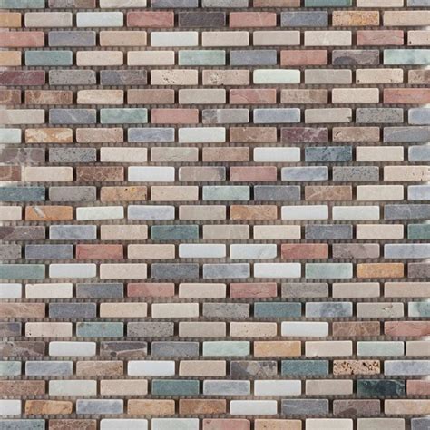 Harlequin Brick Mosaic Floor And Wall Tiles 305 X 305 X 10 Artisan