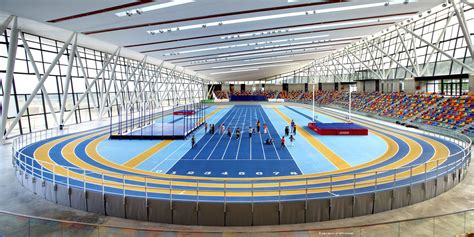 pista cubierta atletismo sabadell moranarq