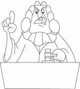 Judge Coloring Pages Government Kids Getcolorings sketch template
