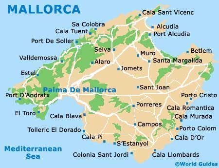 mallorca map  crossed   island  times     times  weeks