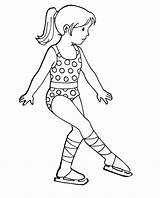Skating Ice Coloring Pages Figure Skater Girl Crafts Drawing Printable Getcolorings Olympic Skat Getdrawings Books Popular Color sketch template