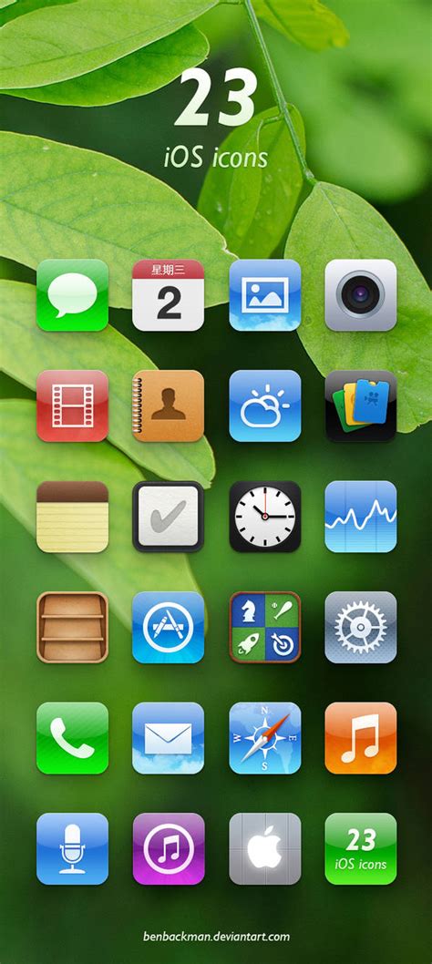 ios icons  benbackman  deviantart