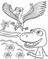 Coloring Dinosaur Train Pages Print Meet Cartoon Kids sketch template