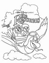 Coloring Pages Disney Rescuers Colouring Movie Bianca Bernard Cartoon Princess Covers Printable Und Book Walt Colors Animal Kids Books Movies sketch template