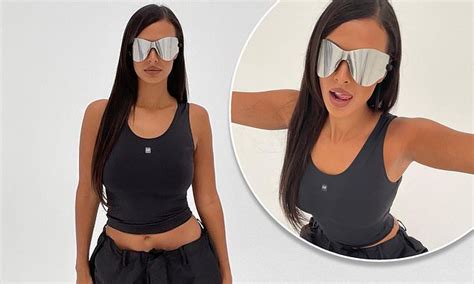 Newly Single Maya Jama Poses Up A Storm In Yeezy X Gap All Black Co Ord