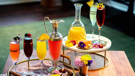 weekend      awesome mimosa bar  gourmet