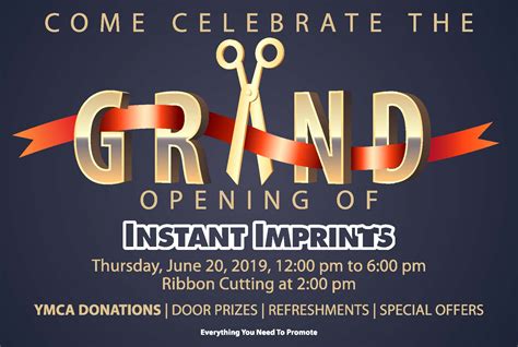 grand opening instant imprints event thursday june   instant imprints barrie